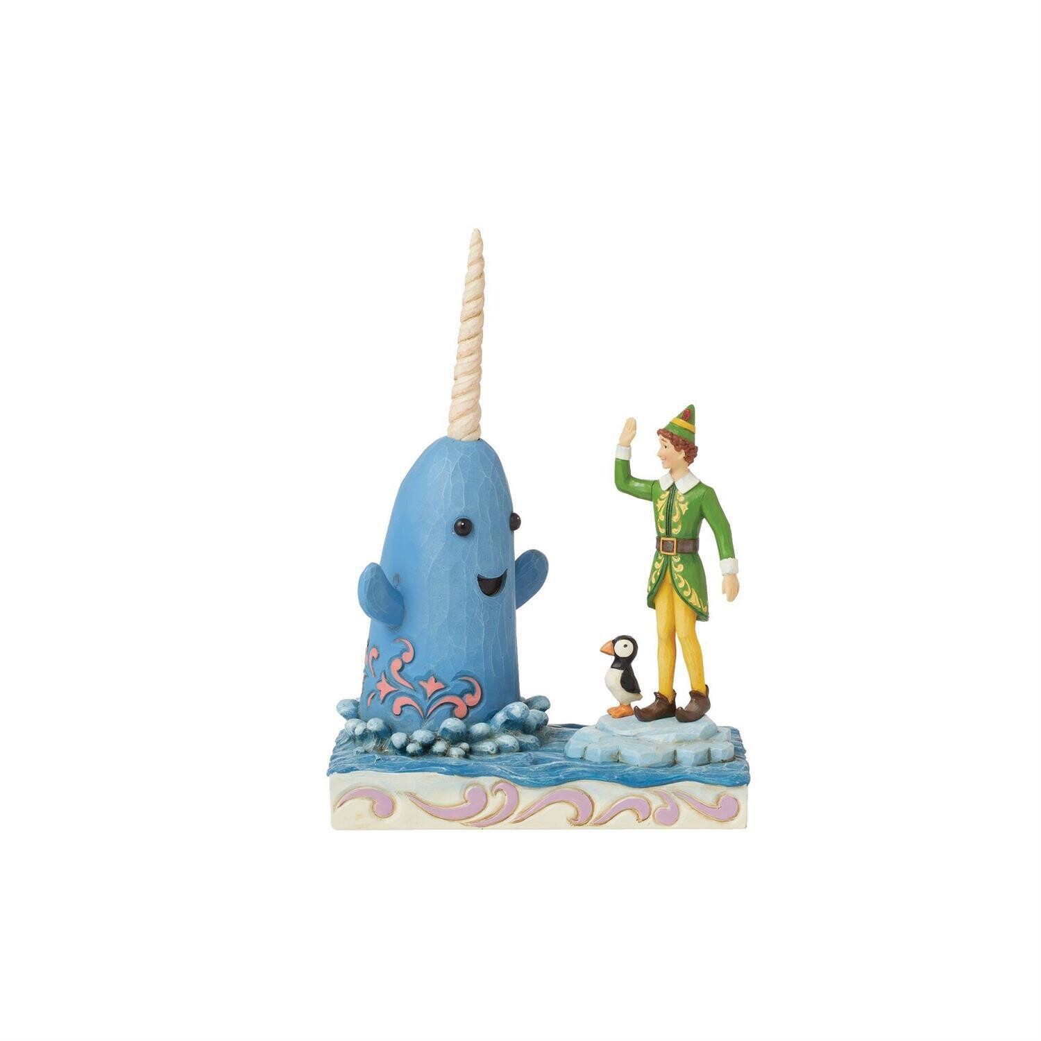 Buddy Elf with Mr. Narwhal By: Jim Shore Elf NEVER MADE PRODUCTION