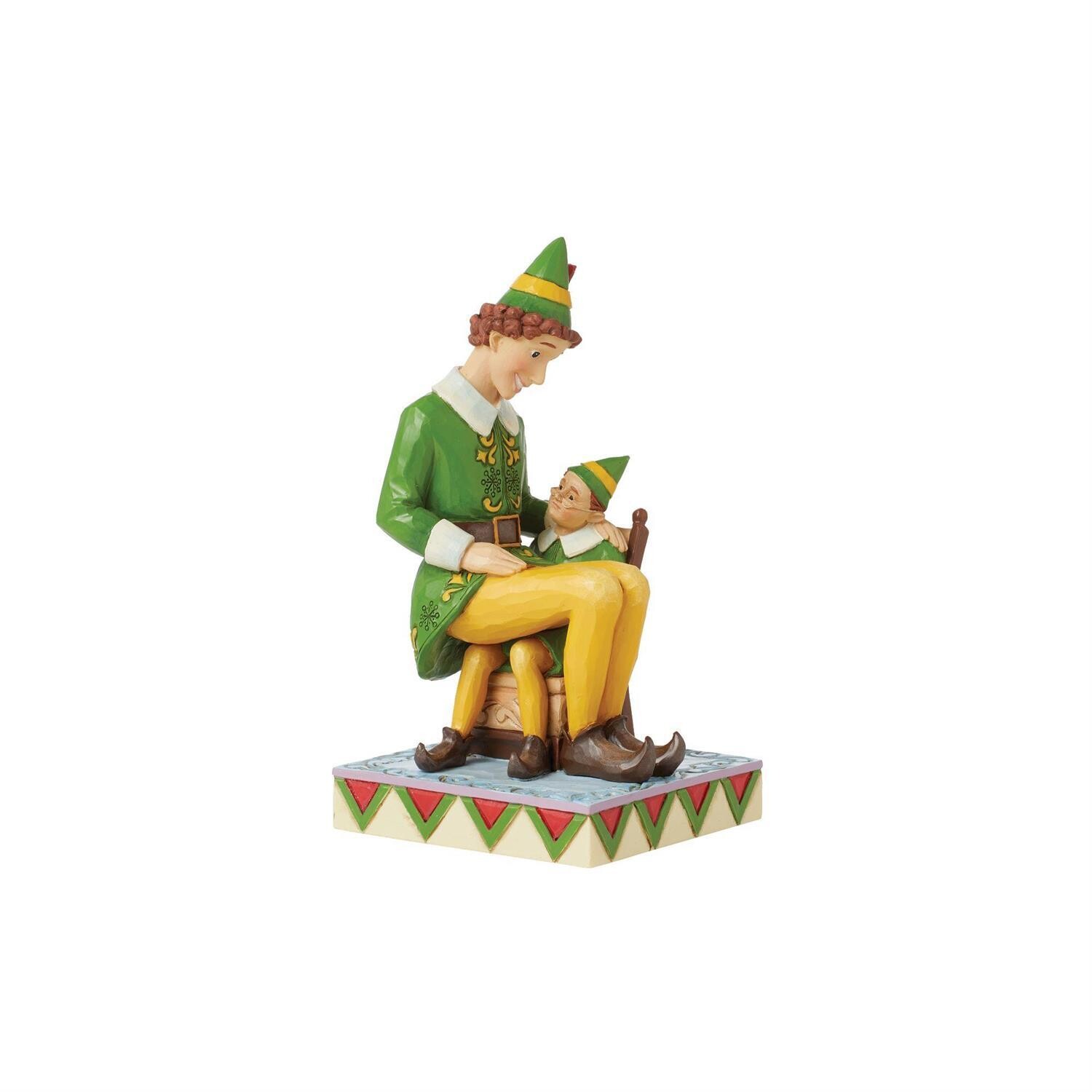 Buddy Elf Sitting on Papa Elf By: Jim Shore Elf *SHIPS WITHIN 15 DAYS* NEW 2024
