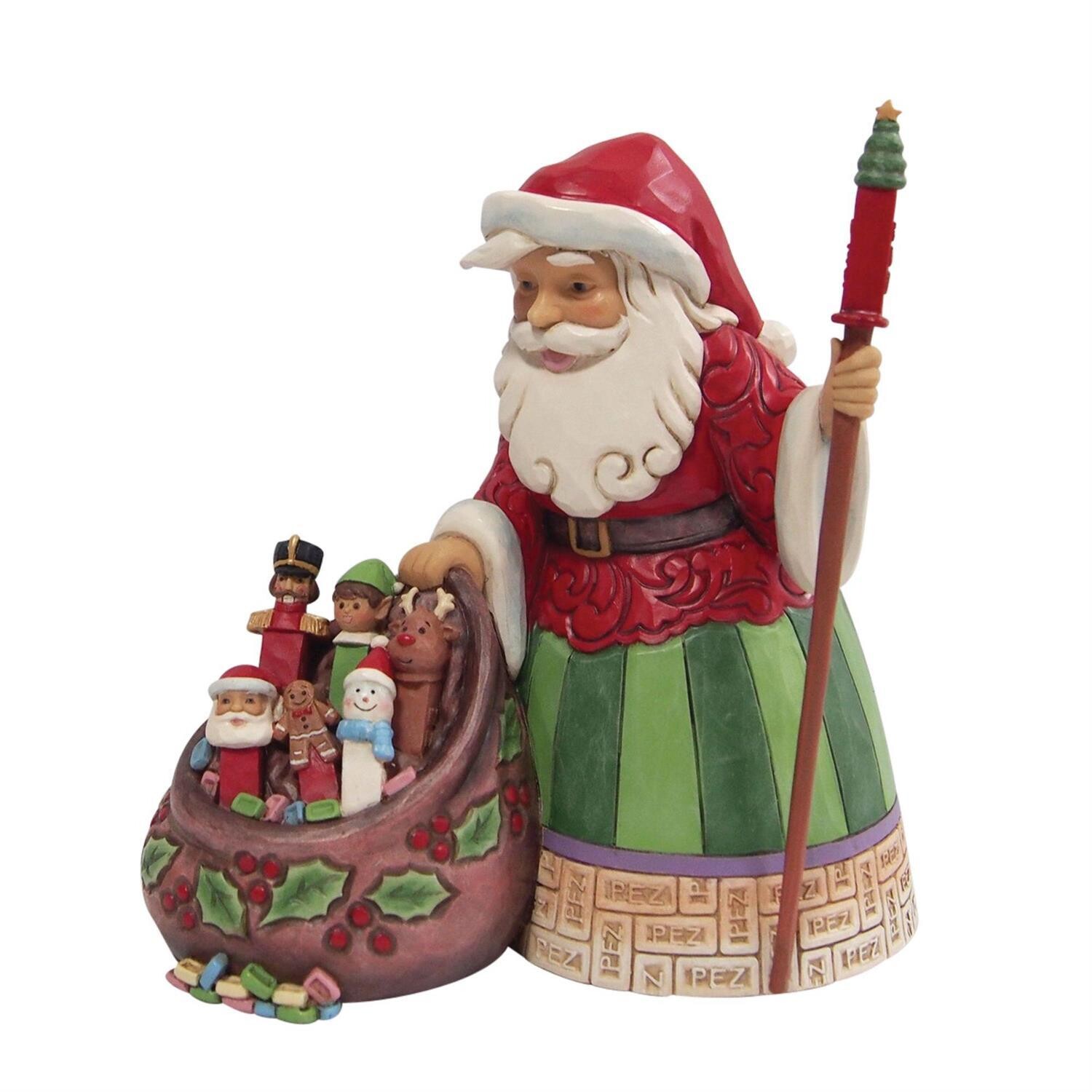 Santa with PEZ Toy Bag By: PEZ Jim Shore *SHIPS WITHIN 15 DAYS* NEW 2024
