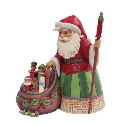 Santa with PEZ Toy Bag By: PEZ Jim Shore *SHIPS WITHIN 15 DAYS* NEW 2024