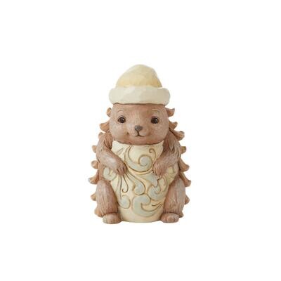 White Woodland Pinecone Hedgehog By: Jim Shore *SHIPS WITHIN 15 DAYS* NEW 2024