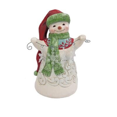 Snow Wonder Snowman with Long Hat By: Jim Shore  NEW 2024