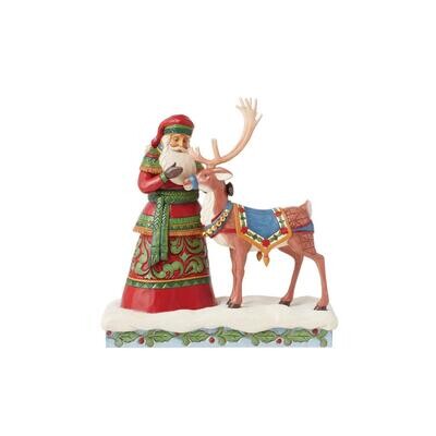 Santa Standing with Reindeer By: Jim Shore NEW 2024 *SHIPS WITHIN 10 DAYS*