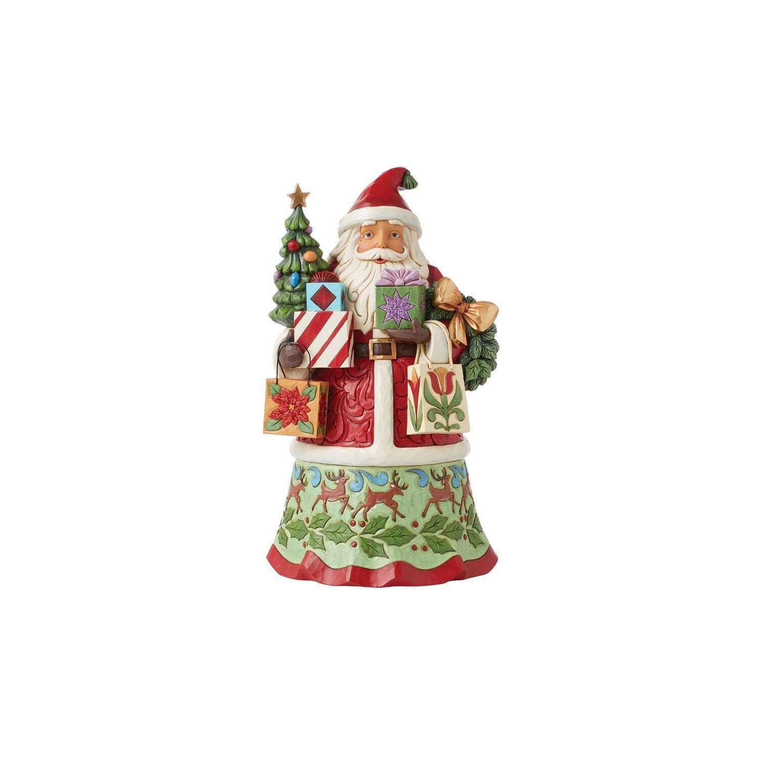 All Wrapped Up Santa with Gift Bags By: Heartwood Creek Jim Shore NEW 2024