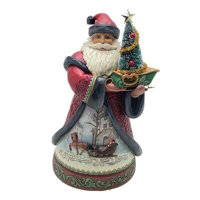 Holiday Manor Santa Sled By: Heartwood Creek Jim Shore *SHIPS WITHIN 15 DAYS* NEW 2024