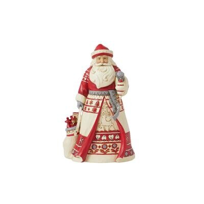 Nordic Noel Santa with Bag By: Heartwood Creek Jim Shore *SHIPS WITHIN 10 DAYS* NEW 2024
