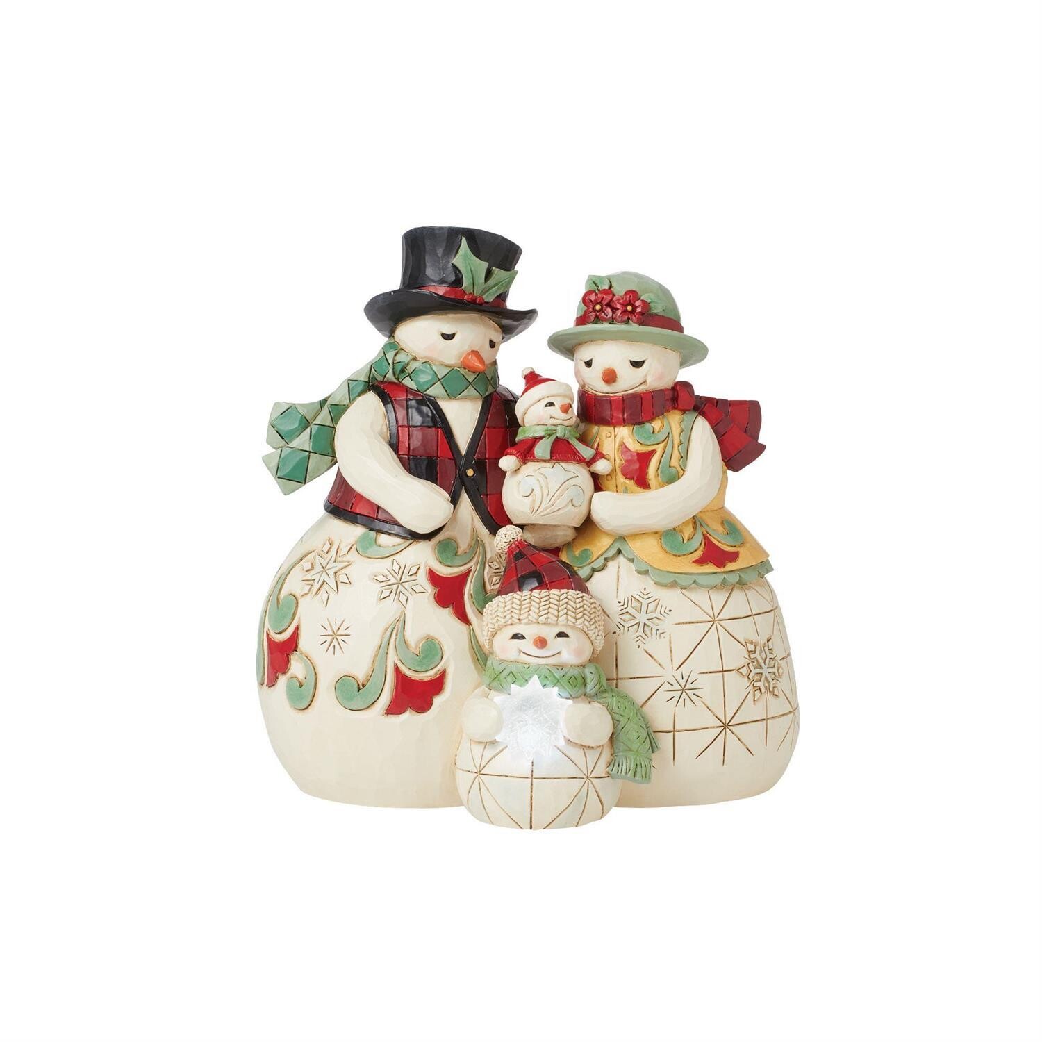 Highland Glen Snowmen Family By: Heartwood Creek Jim Shore *SHIPS WITHIN 15 DAYS* NEW 2024