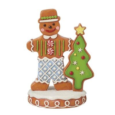 Gingerbread Christmas Gingerbread Gent Boy By: Heartwood Creek Jim Shore NEW 2024