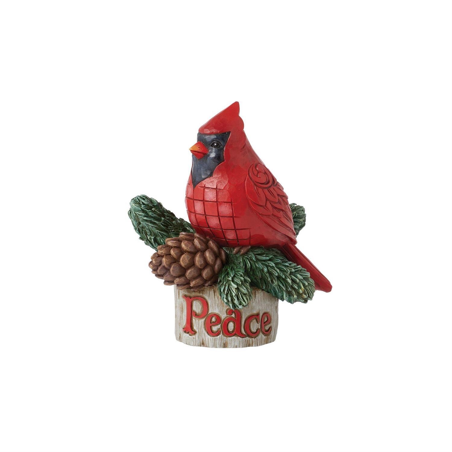 Pint Cardinal with Peace By: Heartwood Creek Jim Shore *SHIPS WITHIN 15 DAYS* NEW 2024
