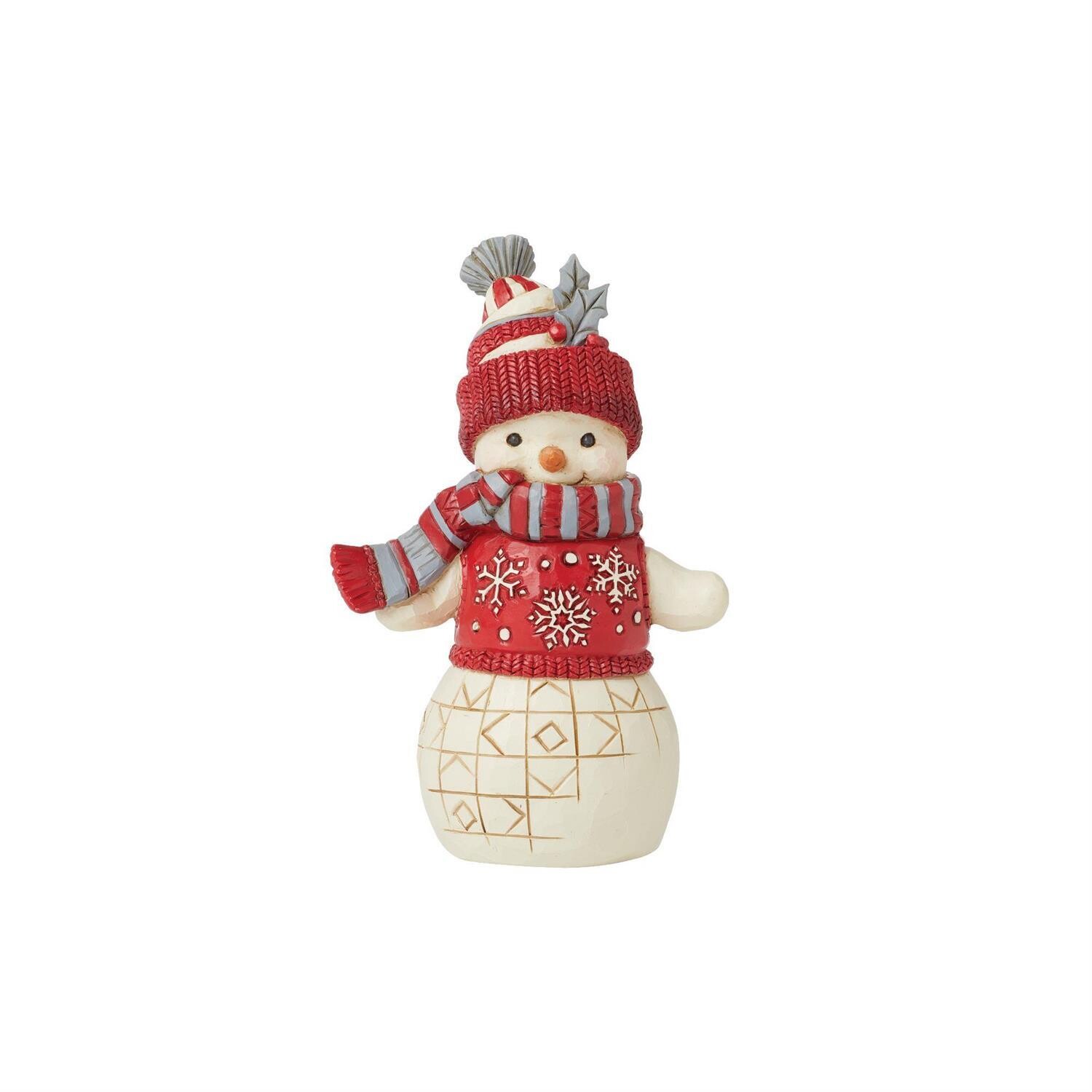 Nordic Noel Snowman with Hat By: Heartwood Creek Jim Shore *SHIPS WITHIN 15 DAYS* NEW 2024