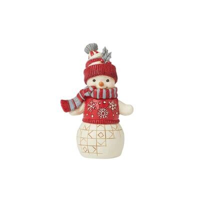 Nordic Noel Snowman with Hat By: Heartwood Creek Jim Shore *SHIPS WITHIN 15 DAYS* NEW 2024