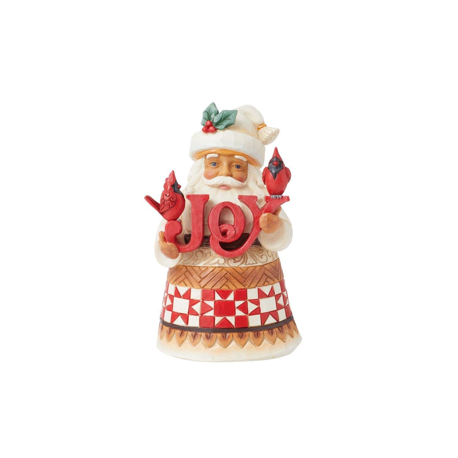 Pint Santa with JOY Sign By: Jim Shore *SHIPS WITHIN 10 DAYS* NEW 2024
