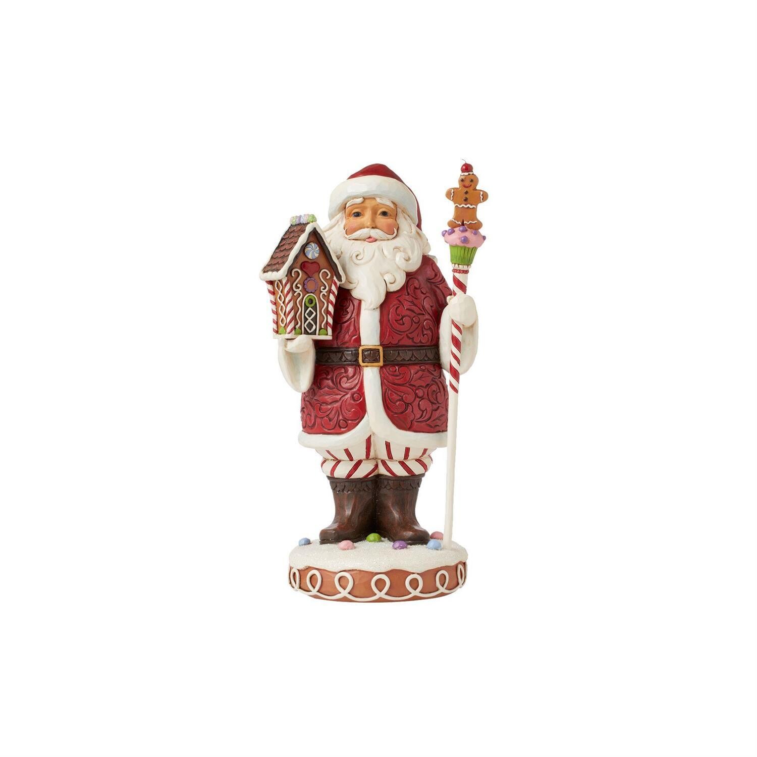 Gingerbread Christmas Have A Sweet Christmas Santa With Staff By: Heartwood Creek Jim Shore NEW 2024 *SHIPS WITHIN 15 DAYS* NEW 2024