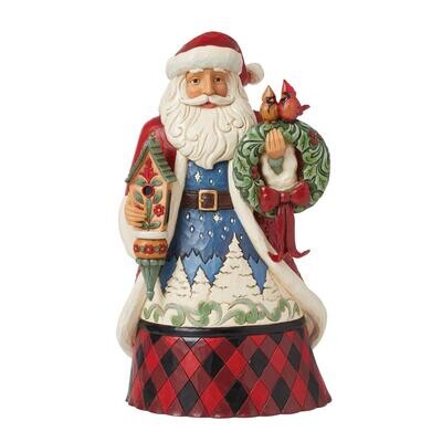 Highland Glen Santa Bird By: Heartwood Creek Jim Shore *SHIPS WITHIN 15 DAYS* NEW 2024