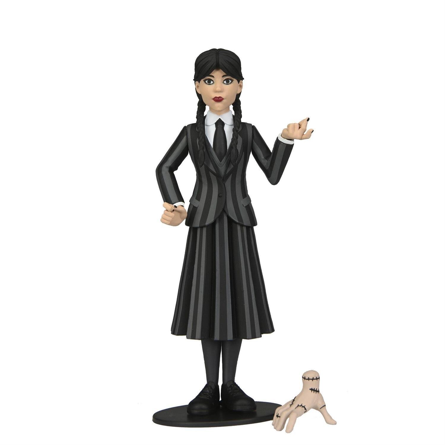 Wednesday Addams Nevermore Attire Toony Terrors Action Figure By: NECA