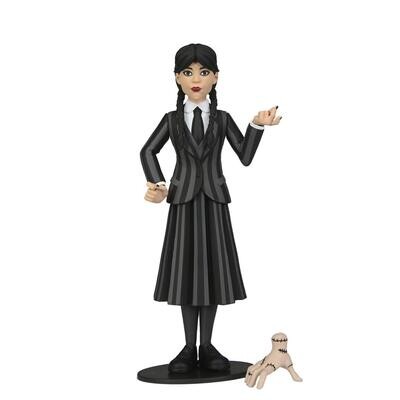 Wednesday Addams Nevermore Attire Toony Terrors Action Figure By: NECA