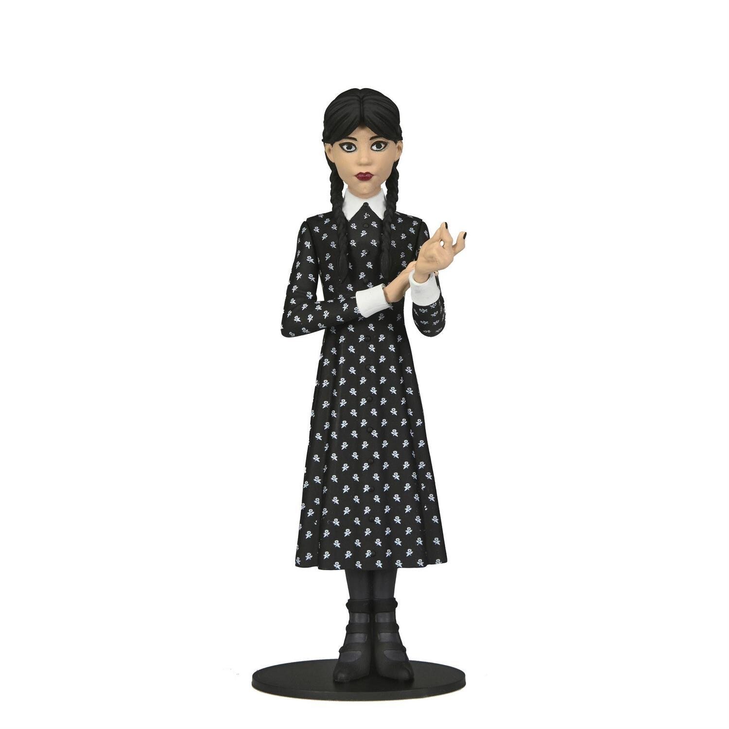 Wednesday Addams Classic Attire Toony Terrors Action Figure By: NECA