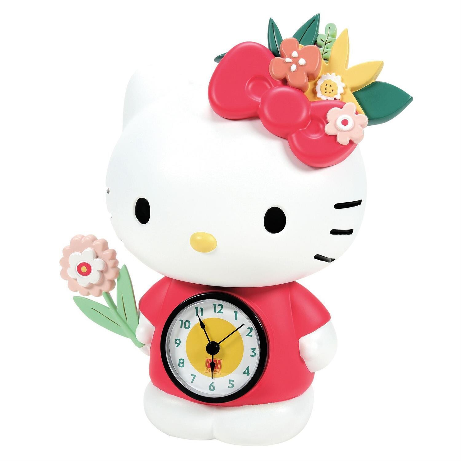 Hello Kitty Desk Clock By: Allen Designs  *SHIPS WITHIN 15 DAYS* NEW 2024