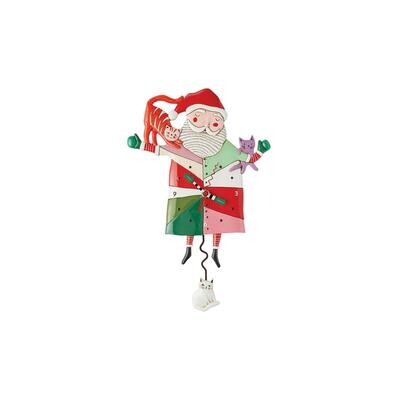 Crazy Cat Santa Clock By: Allen Designs *SHIPS WITHIN 15 DAYS* NEW 2024