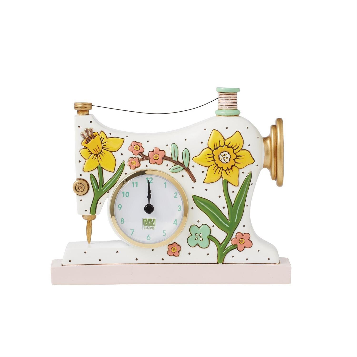 Sew Happy Desk Clock By: Allen Designs *SHIPS WITHIN 15 DAYS*