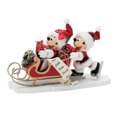 Fun on Ice Mickey &amp; Minnie By: Possible Dreams *SHIPS WITHIN 15 DAYS* NEW 2024