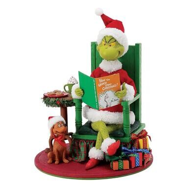 Bedtime Story Grinch &amp; Max By: Possible Dreams *SHIPS WITHIN 10 DAYS* NEW 2024