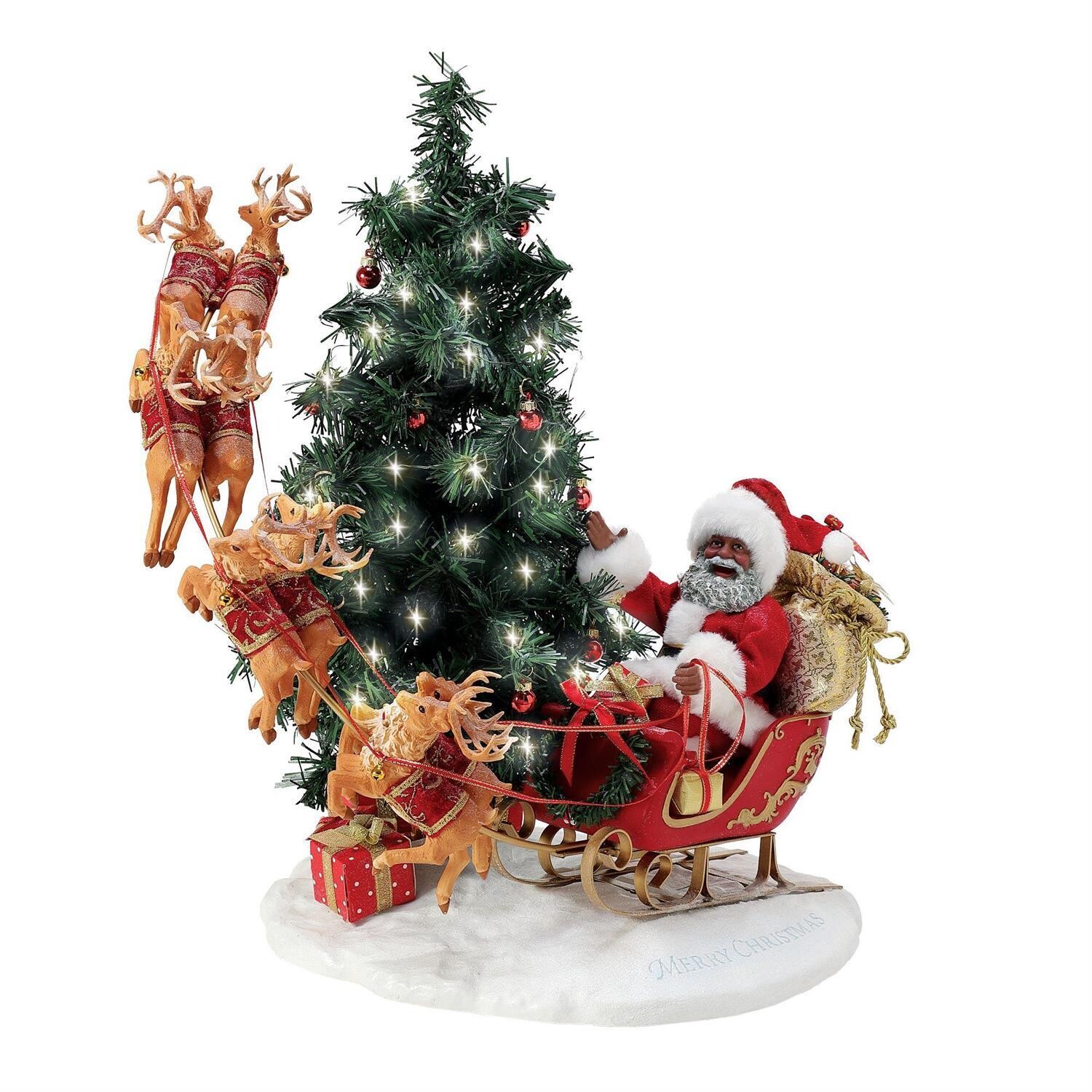Here Comes Santa Clause African American By: Possible Dreams *SHIPS WITHIN 15 DAYS* NEW 2024