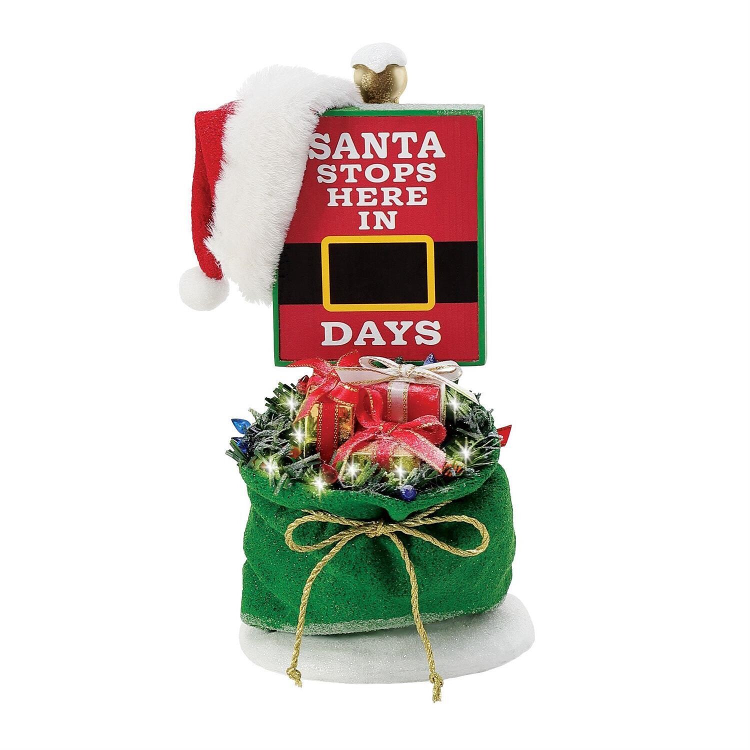 Santa Stops Here Sign By: Possible Dreams *SHIPS WITHIN 10 DAYS* NEW 2024