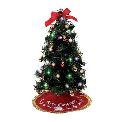 Lit Tree with Tree skirt By: Possible Dreams *SHIPS WITHIN 15 DAYS* NEW 2024