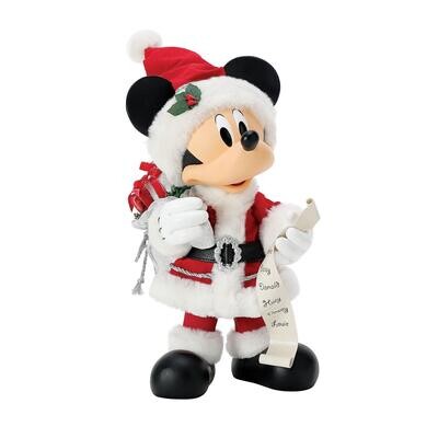 Santa Mickey Mouse Christmas By: Possible Dreams *SHIPS WITHIN 15 DAYS*