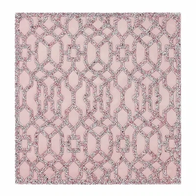 (PINK) Rhinestone Lattice Placemat Table Top Accents
