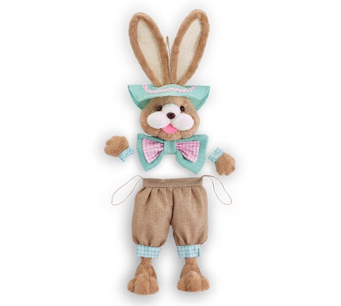 WREATH KIT OF BUNNY HEAD, PANTS &amp; HANDS 22&quot; Easter Decor