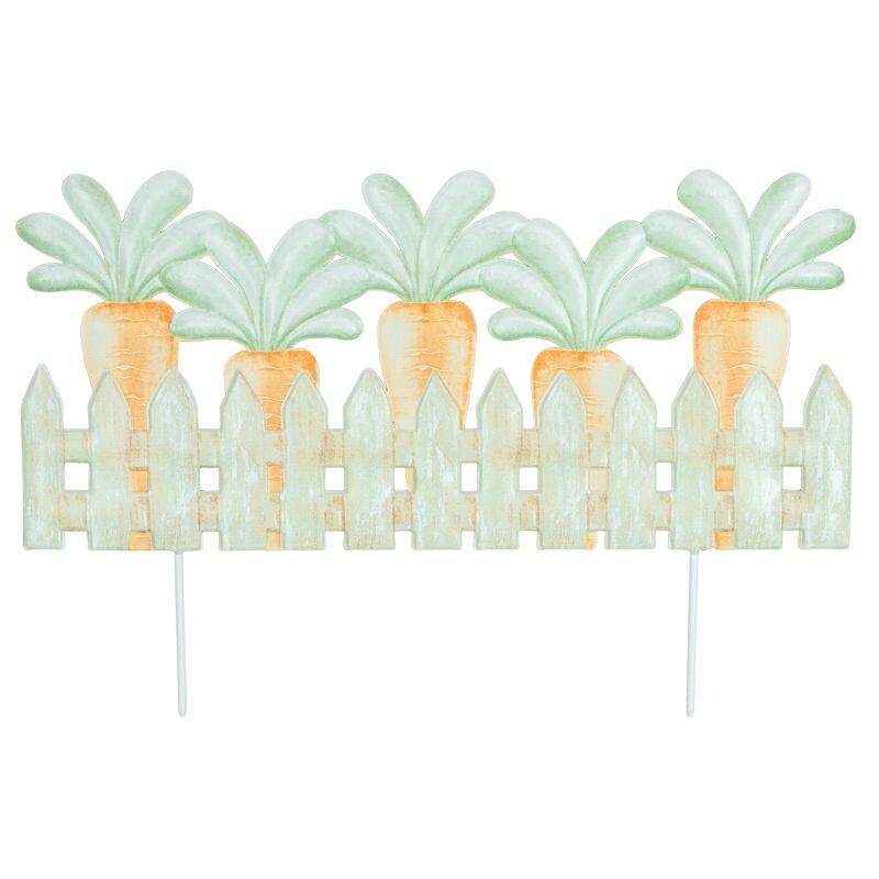 CARROT PATCH STAKE 20&quot;W Easter Decor