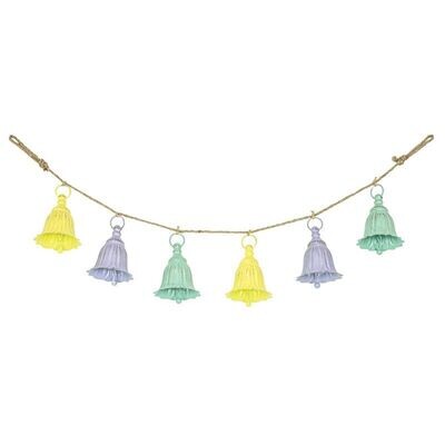 PASTEL SPRING BELL GARLAND 40" Easter Decor