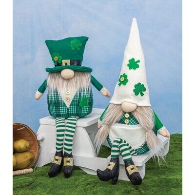LUCKY LEPRECHAUN GNOMES DANGLE LEGS 26&quot; Saint Patrick&#39;s Decor