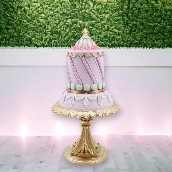 13&quot; Purple Spring Cake Easter Decor *SHIPS WITHIN 15 DAYS OF ORDERING*