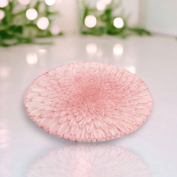 10&quot; Pink Daisy Plates Set Of 6 Easter Decor *SHIPS WITHIN 10 DAYS OF ORDERING*
