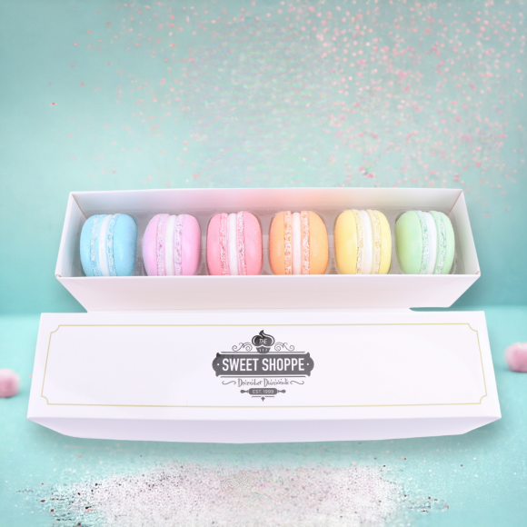 Gift Box Set Of 6 Assorted Macaron Ornaments *SHIPS WITHIN 15 DAYS OF ORDERING*