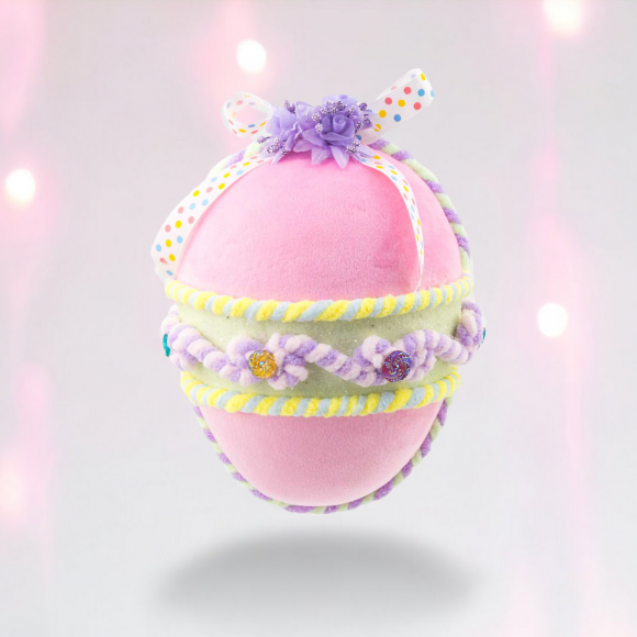 Pink Egg Ornament Easter Decor