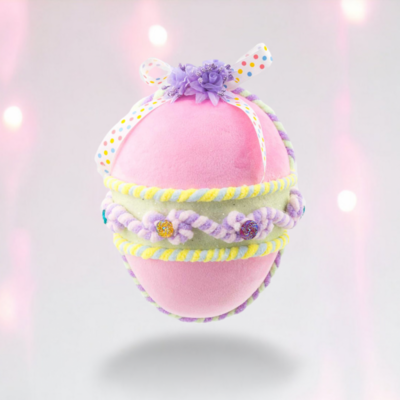 Pink Egg Ornament Easter Decor