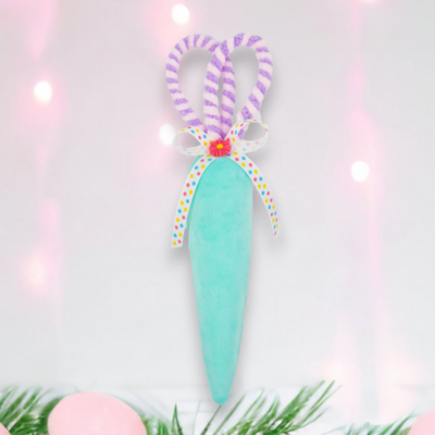 Small Teal Carrot Ornament Easter Decor