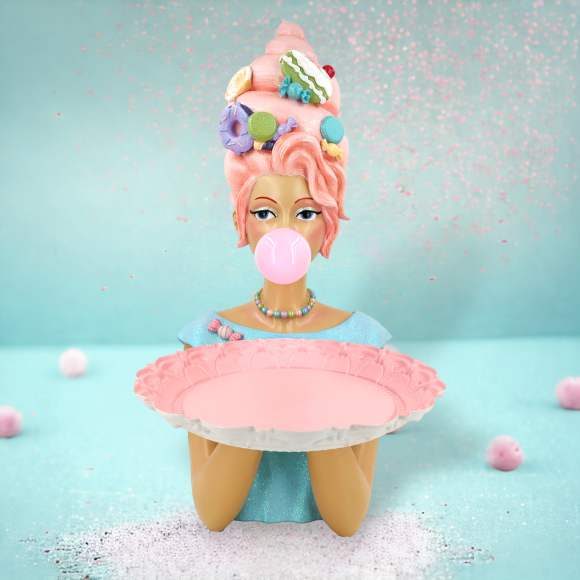 Cotton Candy Bubblegum Queen Serving Dish *SHIPS WITHIN 10 DAYS*