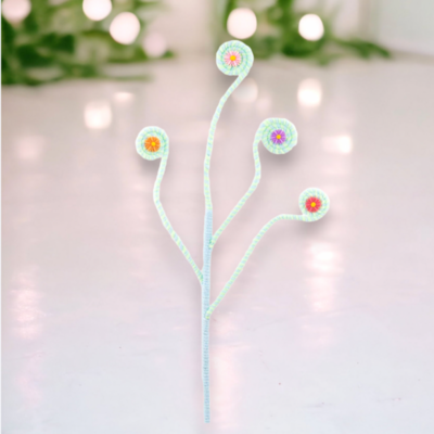 Blue Multi Swirl Pick Easter Decor *SHIPS WITHIN 10 DAYS*