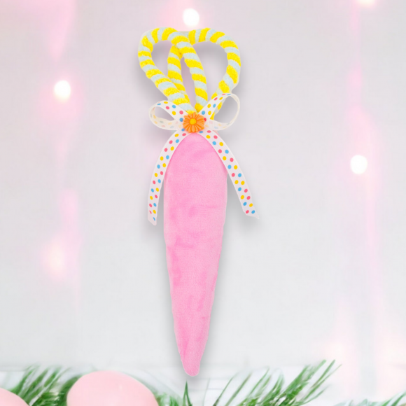 Small Pink Carrot Ornament Easter Decor