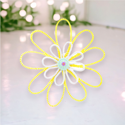 Yellow/White Hanging Flower Easter Decor