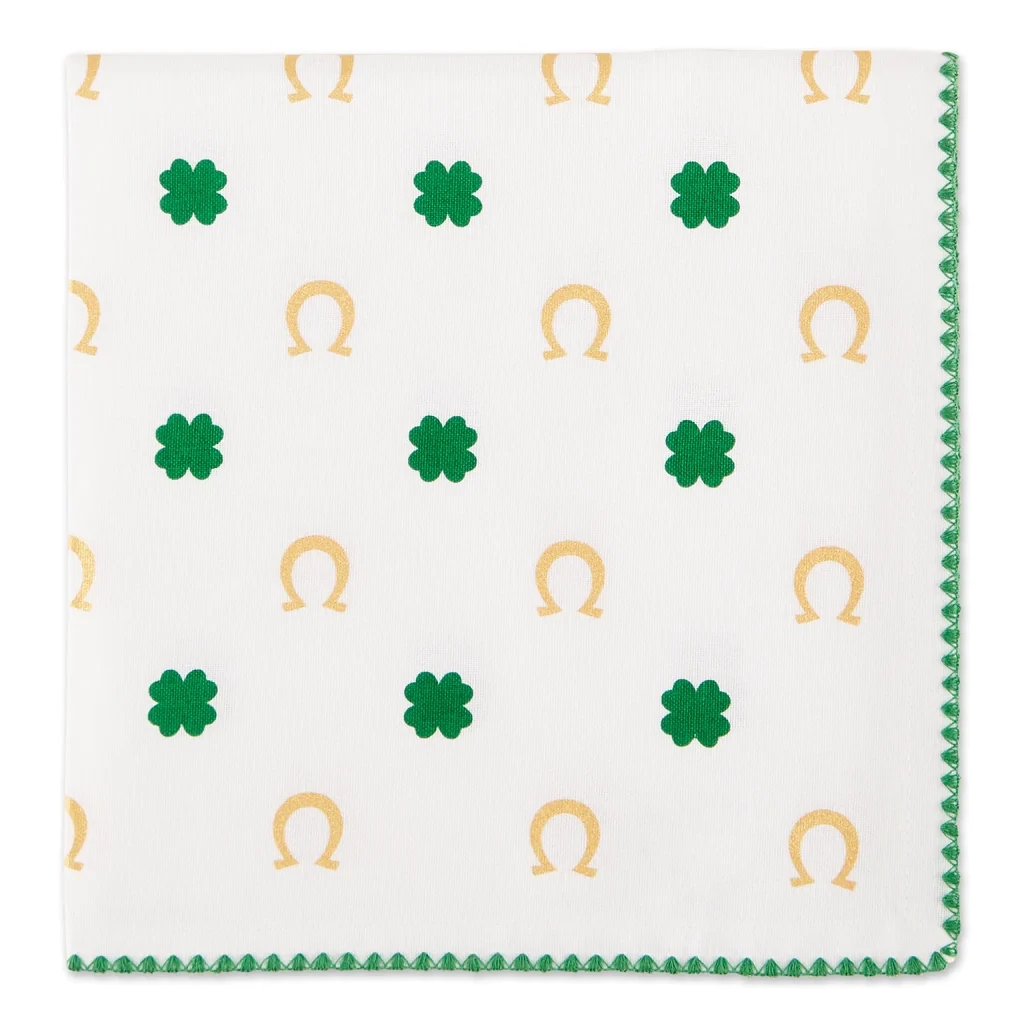 Clover Horseshoe Printed Napkin Saint Patrick&#39;s Decor