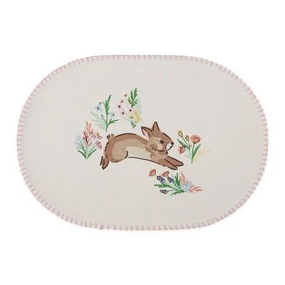 Spring Bunny Printed Placemat Easter Decor