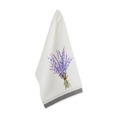 Lavender Bouquet Embellished Dishtowel Kitchen Accents