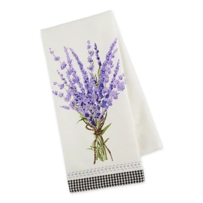 Lavender Bouquet Embellished Dishtowel Kitchen Accents