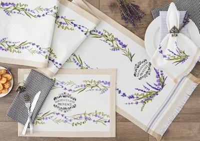 Lavender Garland Printed Placemat Table Top Accents